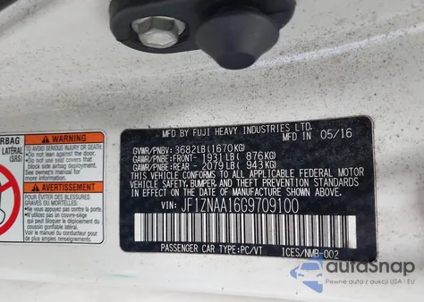 2016 Scion Fr-S from USA, damaged, VIN JF1ZNAA16G9709100